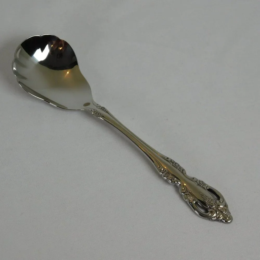 Oneida Brahms Community Stainless 5 Serving Pieces Pie Gravy Sugar Butter Fork